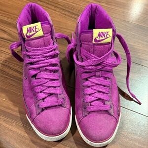 Nike Women's custom Purple hightops ladies size 9
